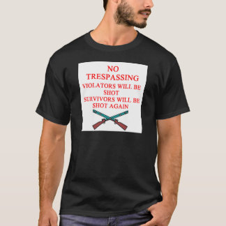 Waffenbesitzer kein Übertreten T-Shirt