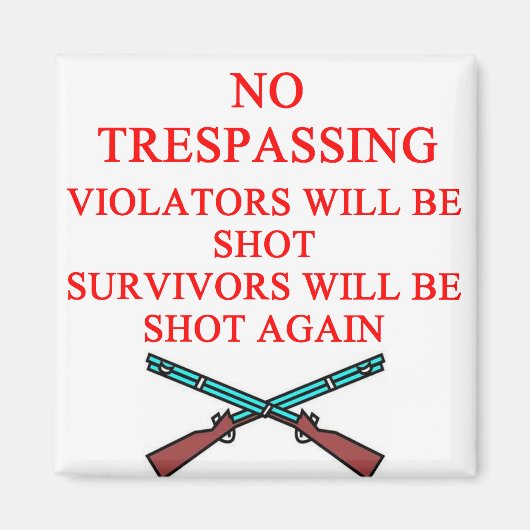 Waffenbesitzer Magnet (Vorne)