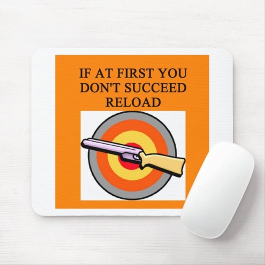 Waffenbesitzerwitz Mousepad (Mit Mouse)