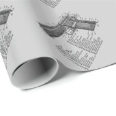 Waffendiagramm Geschenkpapier (Rolleneckpunkt)
