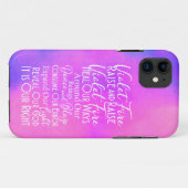 Waffenfeuergebet: Positive Absicht und Schutz Case-Mate iPhone Hülle (Rückseite (Horizontal))