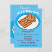 Waffenillustrierung des Cartoon Einladung (Vorne/Hinten)