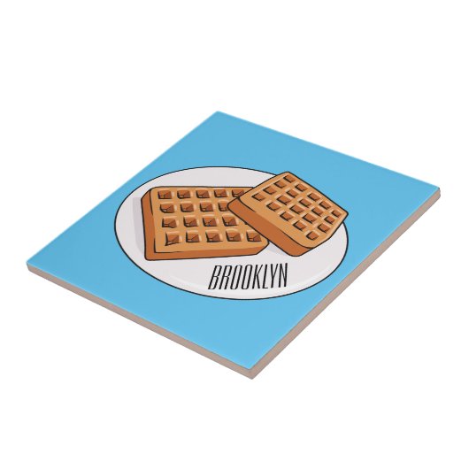 Waffenillustrierung des Cartoon Fliese (Seite)