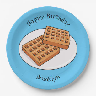 Waffenillustrierung des Cartoon Pappteller