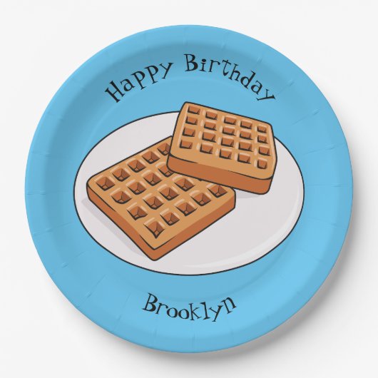 Waffenillustrierung des Cartoon Pappteller (Vorderseite)