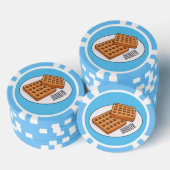 Waffenillustrierung des Cartoon Pokerchips (Stapel)