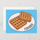 Waffenillustrierung des Cartoon Postkarte (Vorne/Hinten)