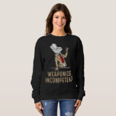 Waffeninkompetenz Sweatshirt (Vorne ganz)