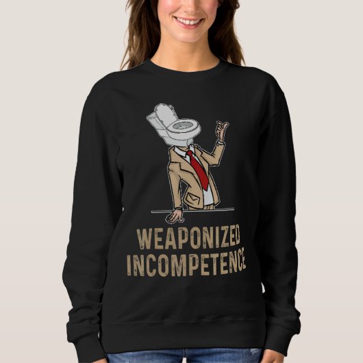 Waffeninkompetenz Sweatshirt (Vorderseite)