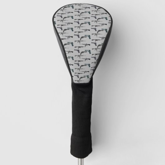 Waffenkollage Golf Headcover (Vorderseite)