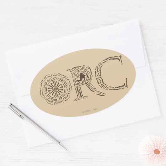 Waffenkollage Ovaler Aufkleber (Umschlag)