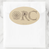 Waffenkollage Ovaler Aufkleber (Tasche)