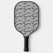 Waffenkollage Pickleball Schläger (Rückseite)