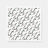 Waffenkollage Serviette (Vorderseite)