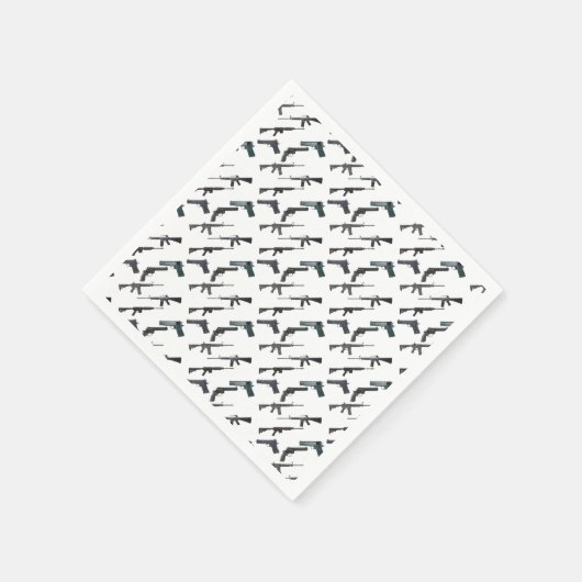 Waffenkollage Serviette (Ecke)