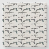 Waffenkollage Steinuntersetzer (Vorderseite)