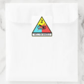 Waffenlager auf Rädern Quadratischer Aufkleber (Tasche)
