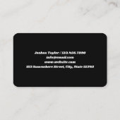 Waffenlager für Feuerwaffen Visitenkarte (Rückseite)