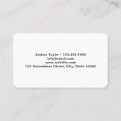 Waffenlager für Feuerwaffen Visitenkarte (Rückseite)