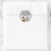 Waffenliebhaber Runder Aufkleber (Tasche)