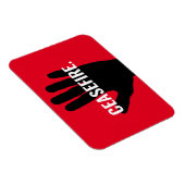 Waffenstillstandsbrauch rot schwarz Hand gegen Kri Magnet (Rechte Seite)