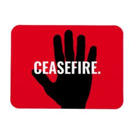 Waffenstillstandsbrauch rot schwarz Hand gegen Kri Magnet