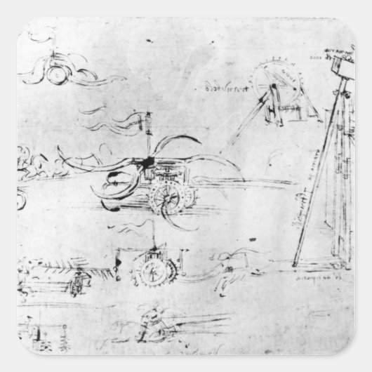 Waffentwürfe, Fol. 40v-a Quadratischer Aufkleber (Vorderseite)