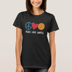 Waffle Breakfast Foods Dessert Mini Waffle Food T-Shirt