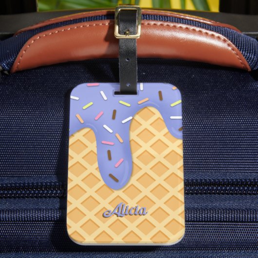 Waffle Cone Gepäckanhänger (Vorderseite Insitu 2)