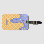 Waffle Cone Gepäckanhänger (Vorderseite (Horizontal))