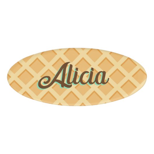 Waffle Cone Namenschild (Vorderseite)
