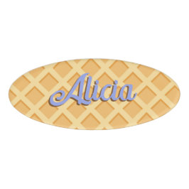 Waffle Cone Namenschild