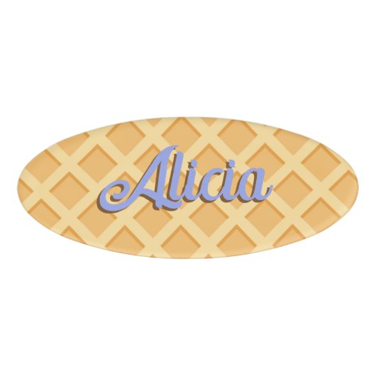 Waffle Cone Namenschild (Vorderseite)