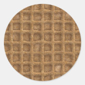 Waffle Cone Runder Aufkleber (Vorderseite)