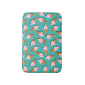 Waffle cones ice cream and frozen yogurt pattern badematte (Vorderseite Vertikal)