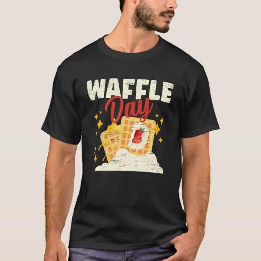 Waffle Day Cone Baking Breakfast Maker T-Shirt (Vorderseite)