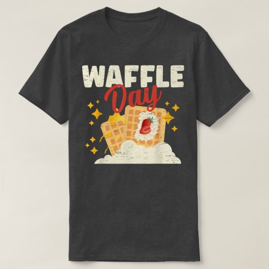 Waffle Day Cone Baking Breakfast Maker  T-Shirt (Design vorne)