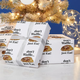 Waffle Dessert Food Funny Party Geschenkpapier