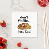 Waffle Food Funny Party Serviette (Beispiel)