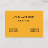 Waffle Food Restaurant Funny Visitenkarte (Rückseite)