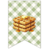Waffle-Geburtstagsbanner Wimpelkette (Erste Fahne)