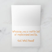 "Waffle" Get Well Card Karte (Innenseite)