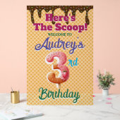 Waffle Ice Cream 3. Geburtstag Acrylschild (Hochzeit)