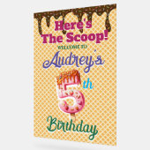 Waffle Ice Creme Cone 5. Geburtstag Acrylschild (Winkel)