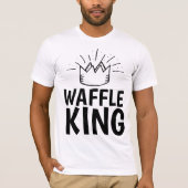 WAFFLE KING VATER MENS FUNNY T - Shirt (Vorderseite)