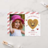 Waffle Liebe Foto Klassenzimmer Valentine Karte (Vorderseite/Rückseite Beispiel)