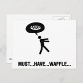 Waffle Lover Postkarte (Vorne/Hinten)