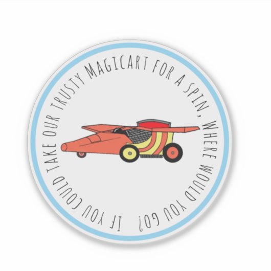 Waffle+Mochi- Magicart-Vinyl Sticker (Vorderseite)