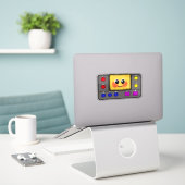 Waffle+Mochi-Magicartscreen-Vinyl Aufkleber (Laptop auf Schreibtisch)