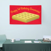 Waffle Niedlich Breakfast Geburtstagsparty Banner (Messeveranstaltung)